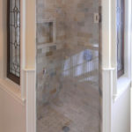 Luxury Shower | Custom Tiled with Partial Glass Surround