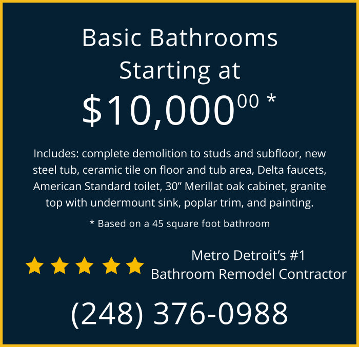 Bathroom Construction - Price of New Basic Bathroom